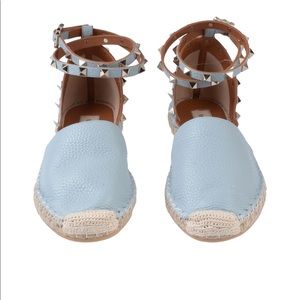Valentino Garavani rockstud espadrilles blue